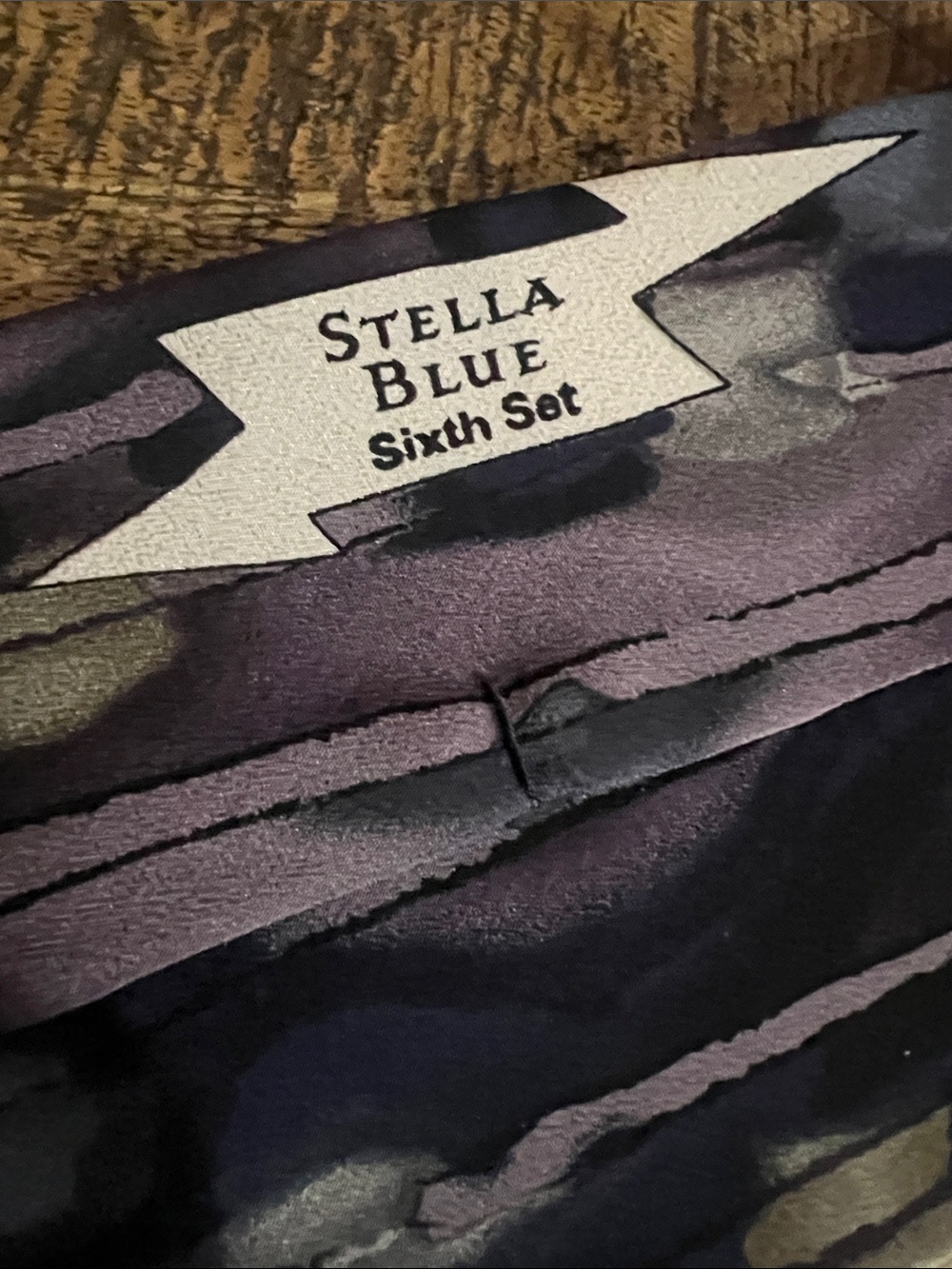 Grateful Dead Purple and Navy Abstract Pattern Tie - Picture 4 of 5